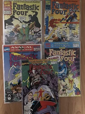 Buy Fantastic Four Annual # 23 24 25 26 And 27 Cents Copper Age Marvel • 12£
