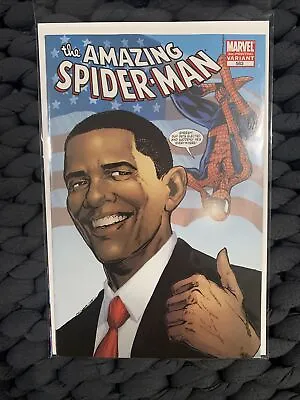 Buy Amazing Spider-Man - Comic Book Key Issue: Barack Obama #583 2nd Print Variant • 7.90£