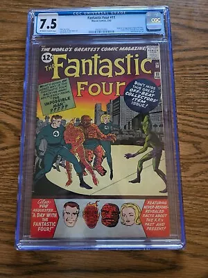 Buy Fantastic Four #11 CGC 7.5 Universal 1st Impossible Man, Origin Retold From 1963 • 869.67£