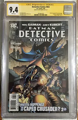 Buy SIGNED Detective Comics #853 Whatever Happened To The Caped Crusader? CGC 9.4 NM • 119.93£