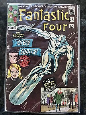 Buy Fantastic Four #50 1966 Key Marvel Comic Book 3rd Appearance Of Silver Surfer • 78.83£