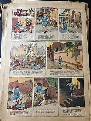 Buy Prince Valiant Sunday By Hal Foster From 11/17/61 Rare Full Page 22x14 • 8.66£