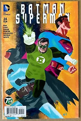 Buy Batman / Superman #24 - Green Lantern Variant - First Print - Dc Comics 2015 • 3.69£