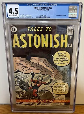 Buy Tales To Astonish #36 1962 3rd Appearance Of Ant-man Stan Lee Story Jack Kirby • 178.11£