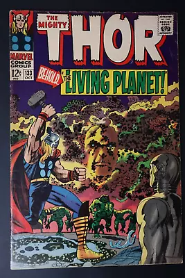 Buy The Mighty Thor #133 Marvel Comics 1966 Silver Age Ego The Living Planet • 31.98£