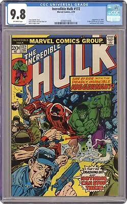 Buy Incredible Hulk #172 CGC 9.8 1974 4398010006 • 463.72£
