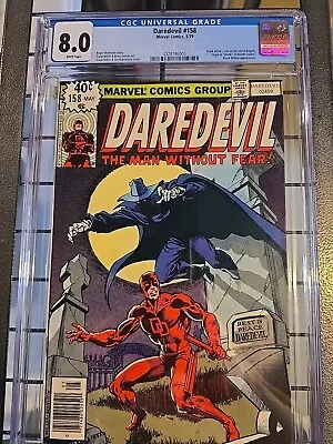 Buy Daredevil #158 1979 CGC 8.0 Frank Miller Run Begins! Newsstand  • 118.58£