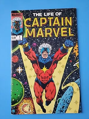 Buy Life Of Captain Marvel #1 - Iron Man #55 (Reprint) - Jim Starlin Comic 1985 • 3.19£