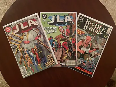 Buy (Lot Of 3 Comics) JLA #9 #20 (DC 1997) Justice League International #22 (1989) • 10.44£