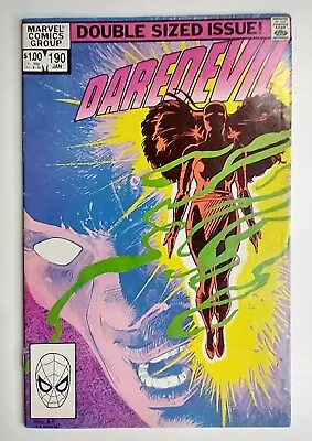 Buy Marvel Comics Daredevil #190 Resurrection/Origin Elektra; Frank Miller VF 8.0 • 8.73£