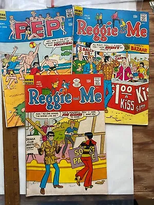 Buy Three 1969-70 Archie Series Comics. One Pep, Two Reggie & Me. • 3.93£