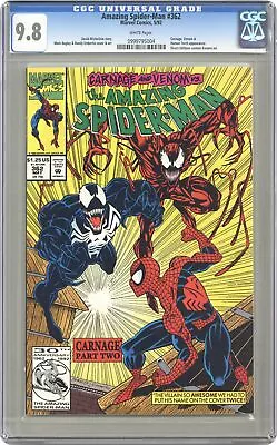 Buy Amazing Spider-Man #362 1st Printing CGC 9.8 1992 0999795004 • 79.06£