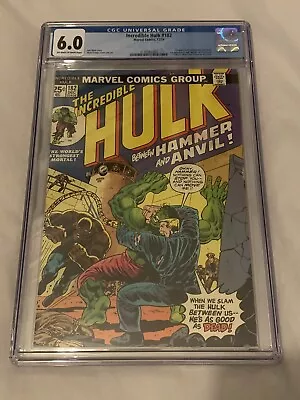 Buy INCREDIBLE HULK #182 MARVEL 1974 CGC 6.0 WOLVERINE Off White / White Pages • 175£