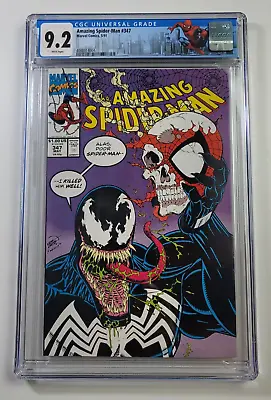 Buy Amazing Spider-Man #347 CGC 9.4 Venom App Marvel 5/91 • 75.95£