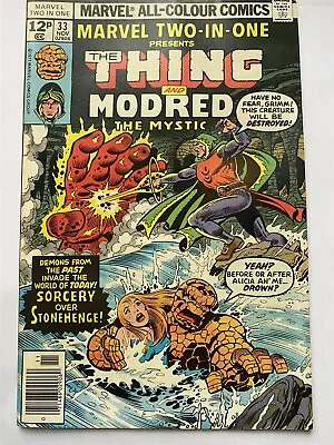 Buy MARVEL TWO-IN-ONE #33 The Thing UK Price Marvel Comics 1977 VF • 2.95£