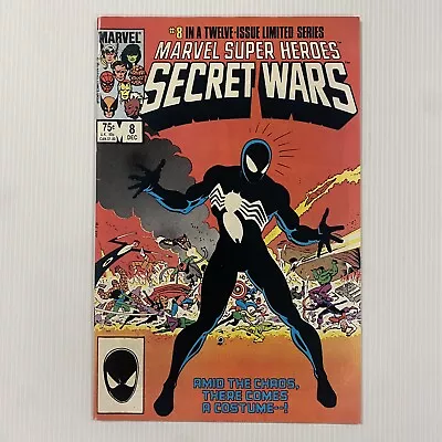 Buy Marvel Super Heroes Secret Wars #8 1st Print FN/VF Origin Of Black Spider-Man • 180£