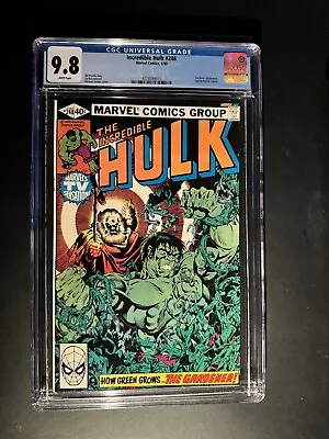 Buy Incredible Hulk #248 Cgc 9.8 White Pages // Marvel Comics 1980 • 110£