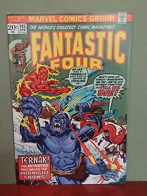 Buy The Fantastic Four #145 Marvel  1974 1st App. Ternak / Medusa / The Chosen 9.0 • 33.57£