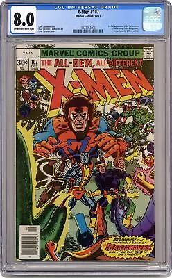 Buy Uncanny X-Men #107 CGC 8.0 1977 3923963006 1st Full App. Starjammers • 287.71£