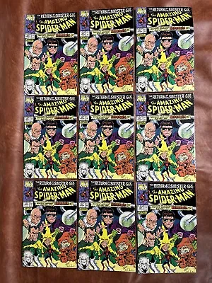 Buy 1990 Marvel Comics 9x Lot The Amazing Spider-Man #337 New Sinister Six 1st App • 60.10£
