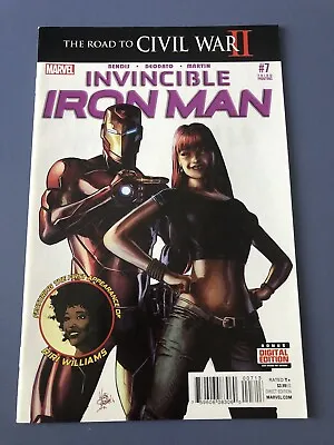 Buy Invincible Iron Man #7 Cameo Riri Williams Ironheart 3rd Print 1st Cover App • 16£
