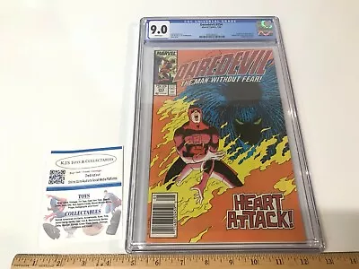 Buy Daredevil #254 CGC 9.0 WHITE Pages Newsstand Variant 1st Typhoid Mary 1988 • 79.12£