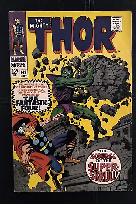 Buy Thor #140 & 142 The Growing Man & Super Skrull! 1967 VG/FN Jack Kirby & Stan Lee • 60.32£