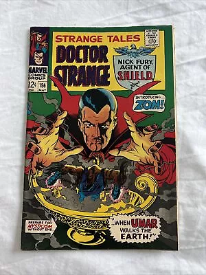 Buy STRANGE TALES #156 Dr. Strange, Jim Steranko Nick Fury, Marvel Comics 1966 • 26.86£