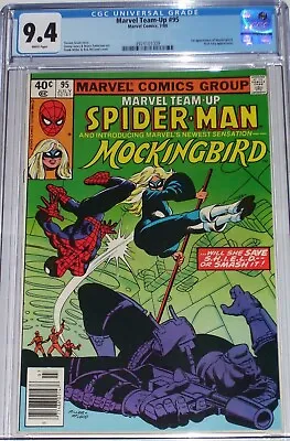Buy Marvel Team-Up #95 CGC 9.4 July 1980 1st Appearance Of Mockingbird • 111.63£