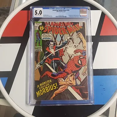 Buy Marvel Amazing Spider-Man #101 1st Morbius Appearance CGC 5.5 OW-W Key Issue • 237.47£