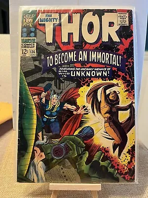 Buy The Mighty Thor #136 Marvel Silver Age Comics 1967 2nd Appearance Lady Sif VG • 23.72£