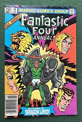 Buy Fantastic Four Annual #16 Marvel Comics Bronze Age Sue Richards Human Torch Vg 2 • 3.20£
