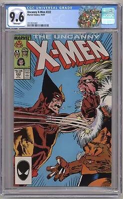 Buy Uncanny X-Men #222 (1987) - CGC 9.6 NM+ Wolverine Vs. Sabretooth - X-Men Label • 75.11£