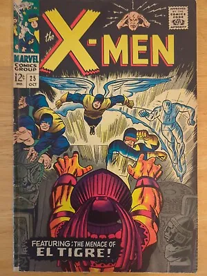 Buy Uncanny X-Men #25 - Marvel 1966 - 1st Appearance Of El Tigre - (VG/VG+) • 35.63£