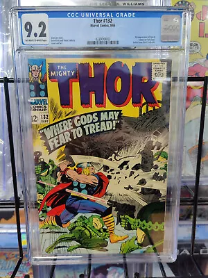 Buy Thor #132 (1966) - Cgc Grade 9.2 - 1st Appearance Of Ego Living Planet! • 158.12£