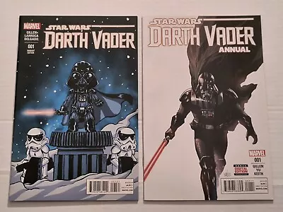 Buy Darth Vader #1 Skottie Young Variant! Annual #1 Lot 1st Black Krrsantan NM+ 2015 • 21.72£