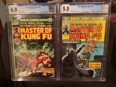 Buy Special Marvel Edition #15 Cgc 6.0 #16 5.5 1st. Two Appearances Of Shang Chi • 518.05£