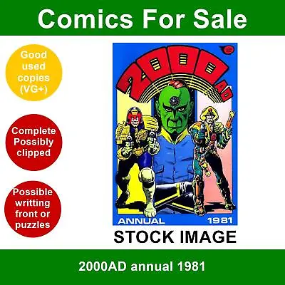 Buy 2000AD Annual 1981 - VG+ 01 August 1980 - Star Wars • 5.99£