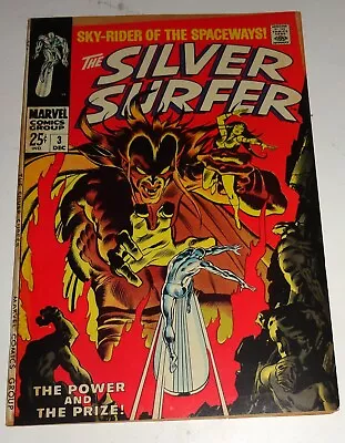 Buy Silver Surfer #3 Giant Size Buscema Classic  First App Mephisto 7.0 Key 1968 • 321.81£