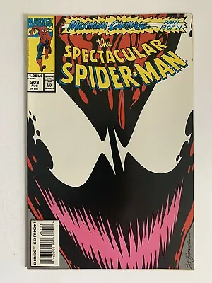 Buy Spectacular Spider-man #203 9.4 Nm 1993 Maximum Carnage Part 13 Of 14 Marvel • 5.85£