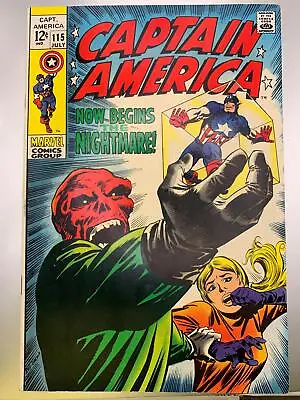 Buy Captain America #115 Classic Red Skull Cover - Very Fine • 75.04£
