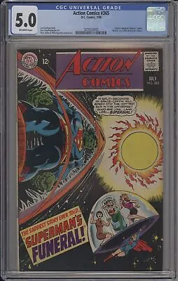 Buy Action Comics #365 - Cgc 5.0 - Jla - Lex Luthor - Brainiac • 110.33£