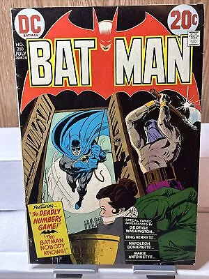 Buy BATMAN #250 DC Comics 1973 Bronze Age THE DEADLY NUMBERS GAME! • 14.38£