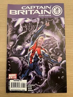 Buy Captain Britain And Mi13 Issue 8 Modern Age Marvel Uk 2009 1st  • 27£
