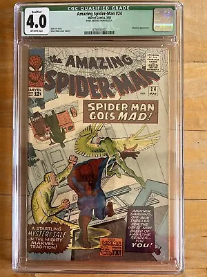 Buy Amazing Spider-Man #24 1965 CGC 4.0 Qualified • 87.67£