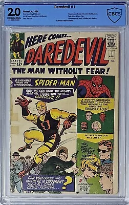 Buy Daredevil #1 CBCS 2.0 Marvel Comics 1964 1st Appearance Of Matt Murdock Not CGC • 1,600.93£