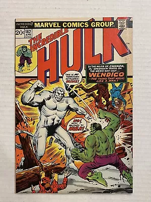 Buy 🔑 The Incredible HULK #162 (KEY)  1st App Of Wendingo - Marvel (1973) RAW • 97.76£