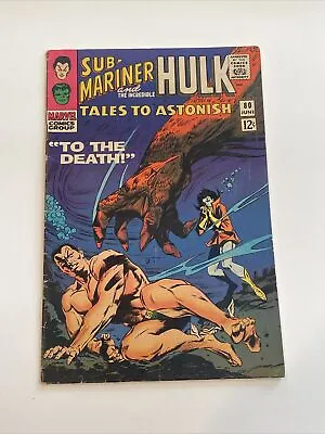 Buy Comic Book- Tales To Astonish #80 Sub-Mariner & Incredible Hulk 1966 • 15.80£