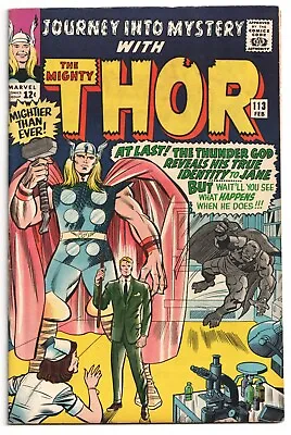 Buy Journey Into Mystery # 113 -the Mighty Thor-grey Gargoyle-origin Loki 1965 • 49.51£