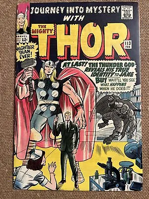 Buy JOURNEY INTO MYSTERY #113 (Marvel 1964) Origin Of Loki /Grey Gargoyle App! FN/VF • 55.33£